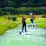 Stand up Paddle By Aerial Kiteboarding
