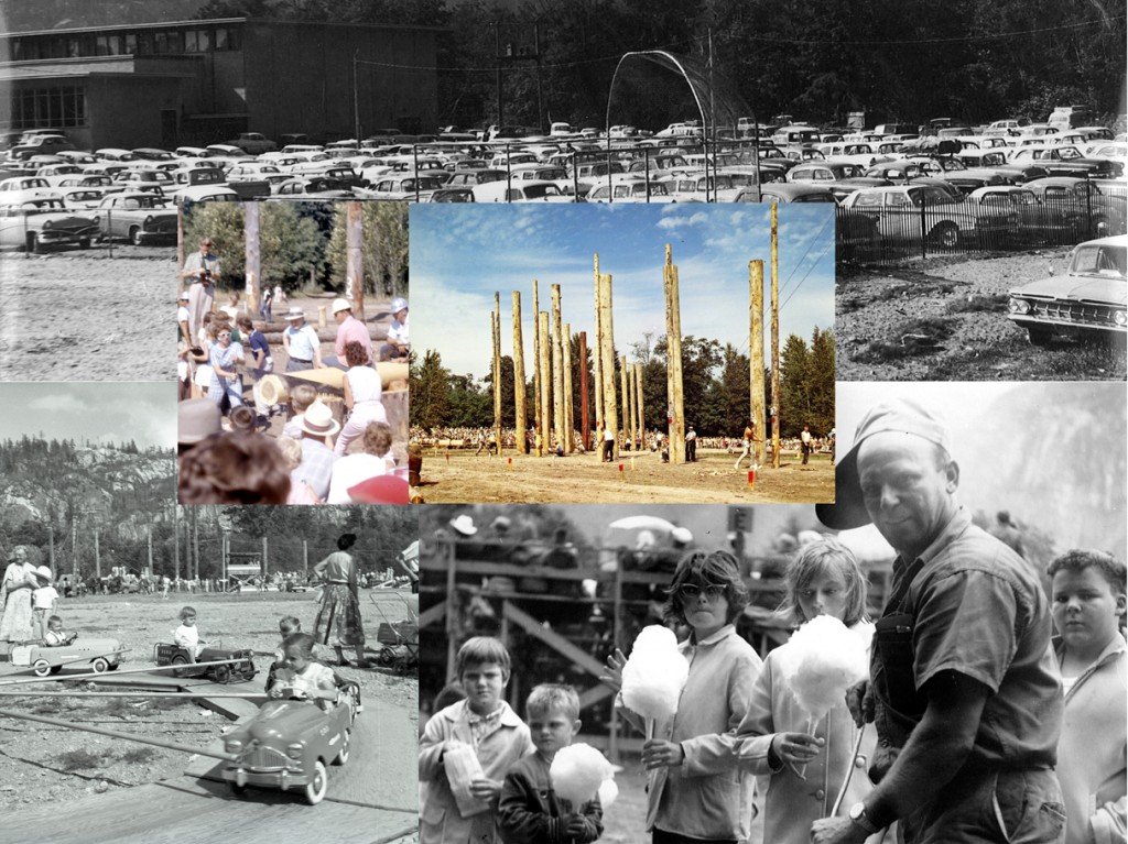 1960s Squamish Loggers' Sports Day collage