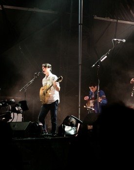Vampire Weekend's Ezra Koenig at the Squamish Valley Music Festival