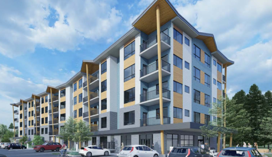 A housing building in Squamish