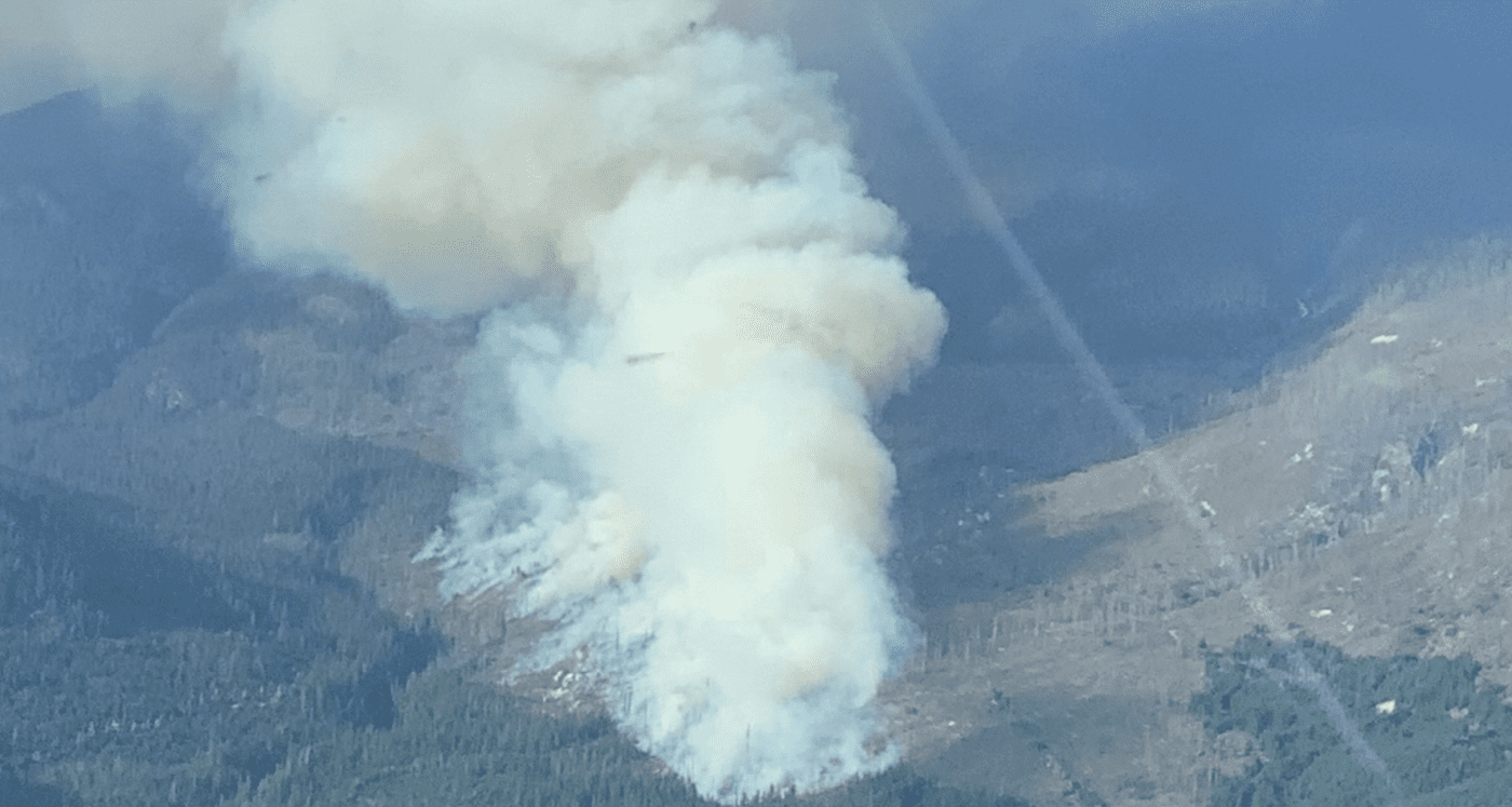 Upper Elaho fire
