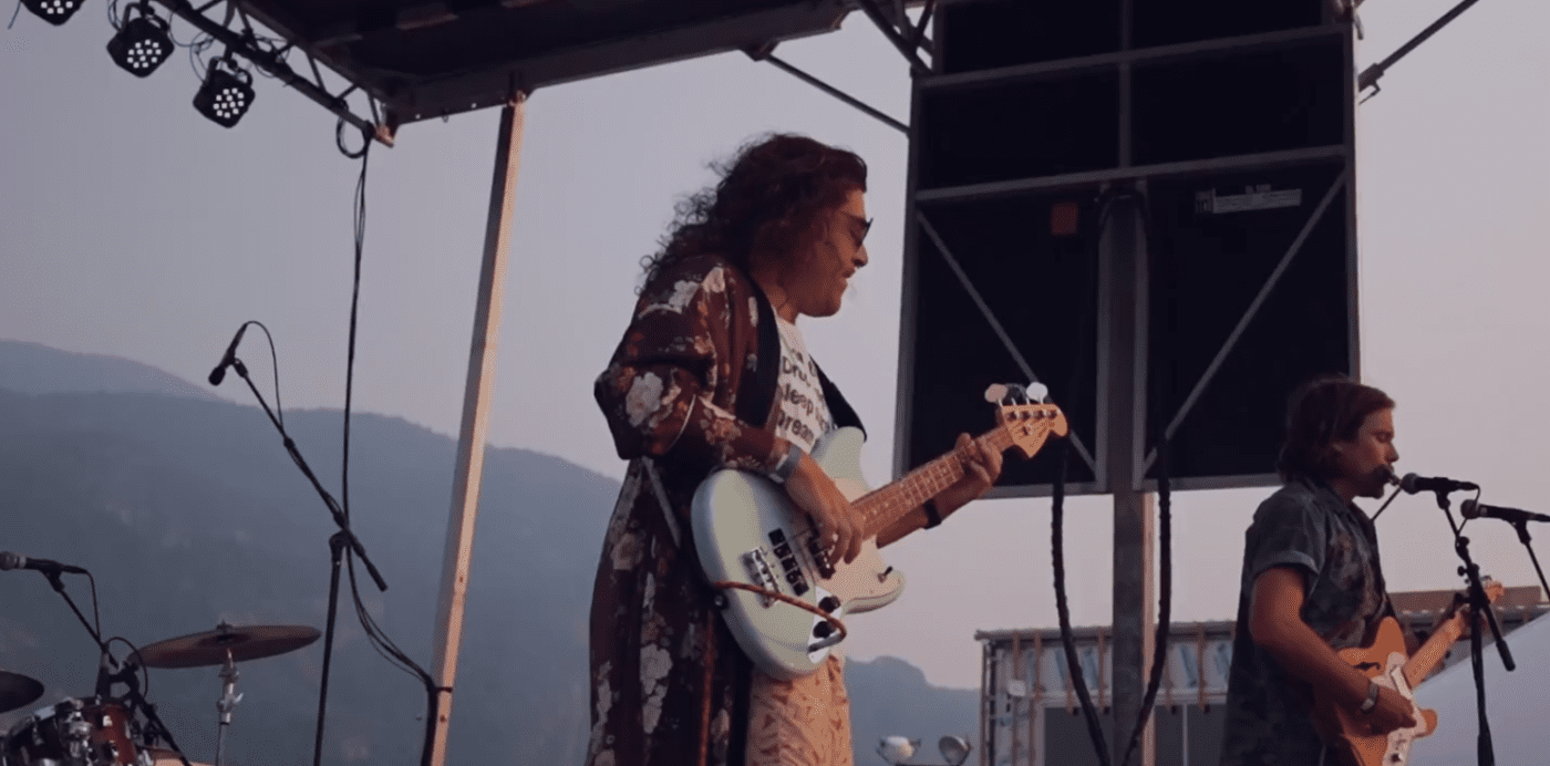 playing music at Oceanfront Squamish