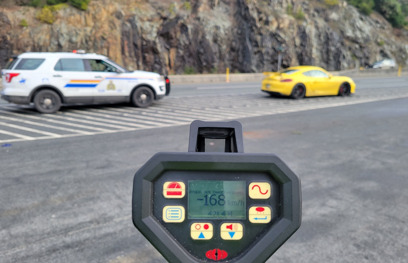 Car impounded on Sea to Sky Highway.