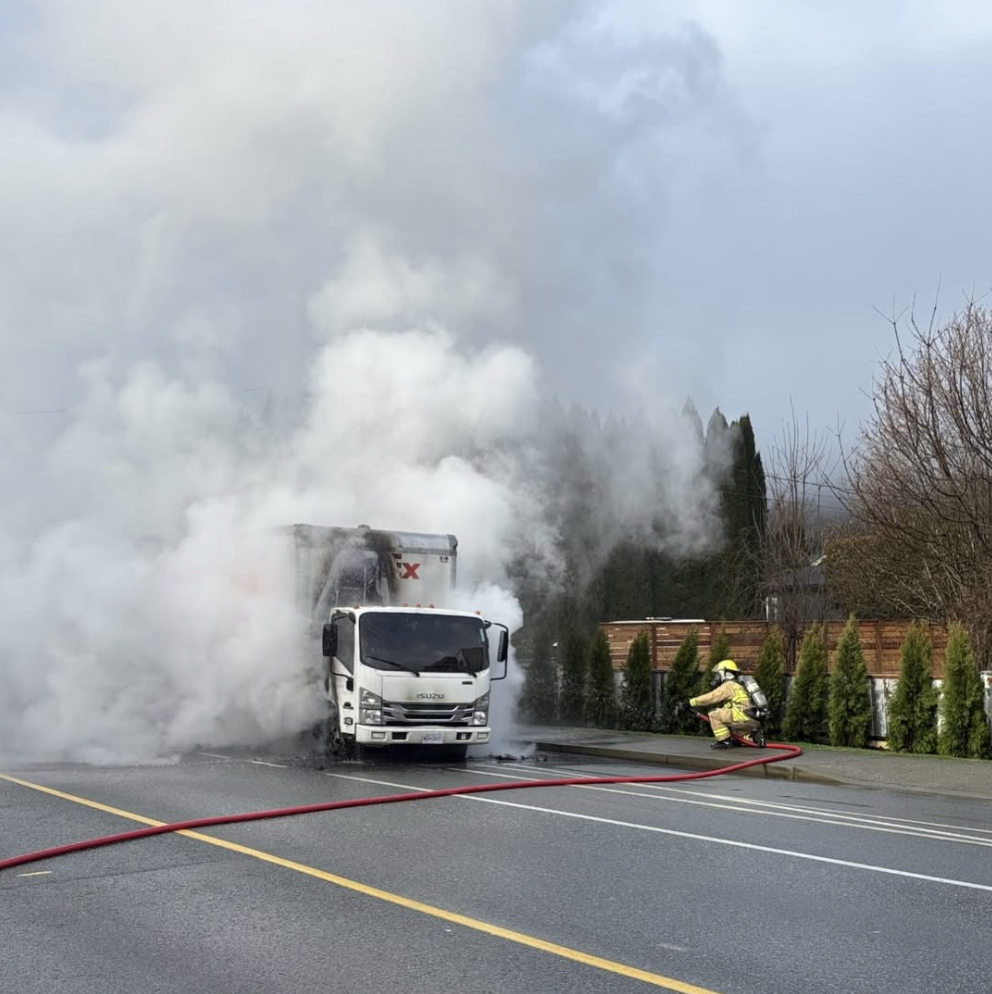 Vehicle in Squamish caught fire