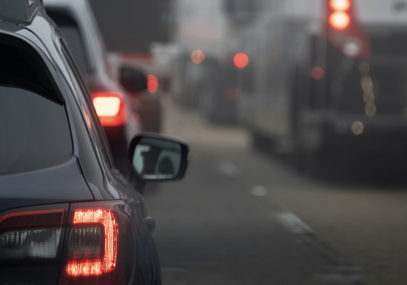 Car moving at low speed