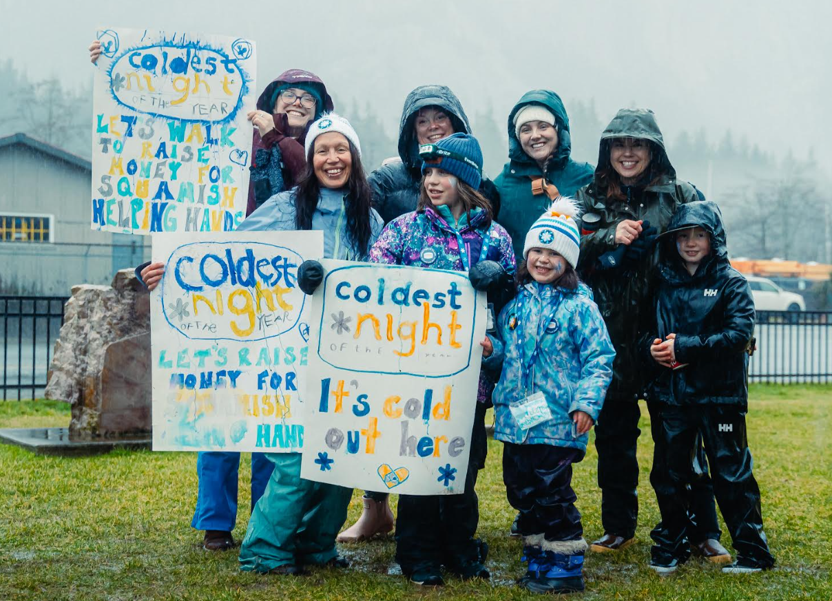 Residents of Squamish participate in the Coldest Night of the year.