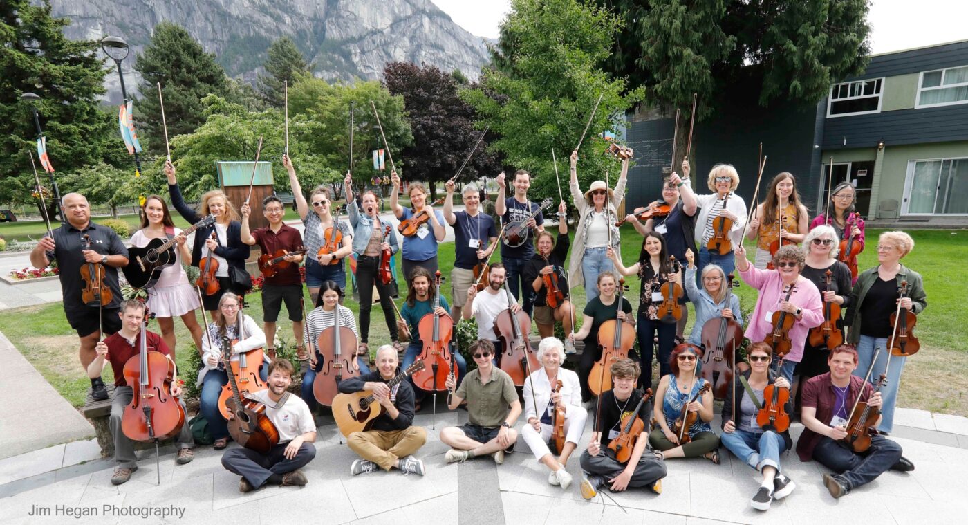 Jocelyn Pettit and Coast Mountain Folk are bringing traditional music and community together in Squamish through summer retreats, trad sessions, and workshops. Photo: Jim Hegan
